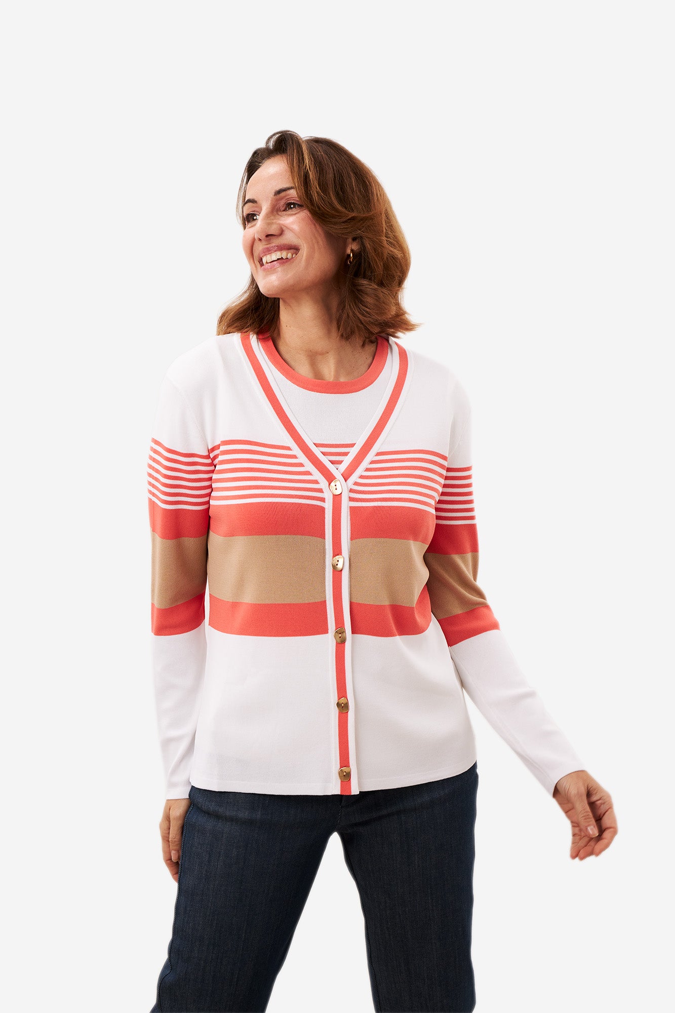 Cárdigan NIA Blanco