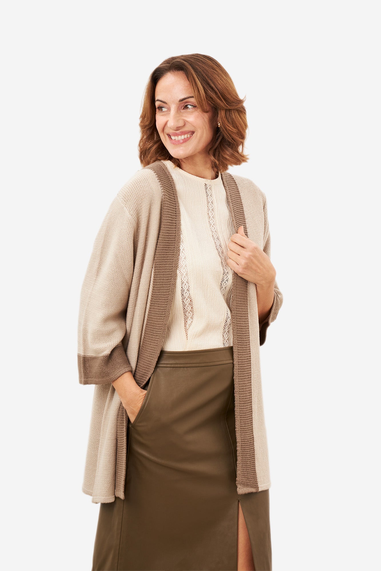 Cárdigan ODINE Beige