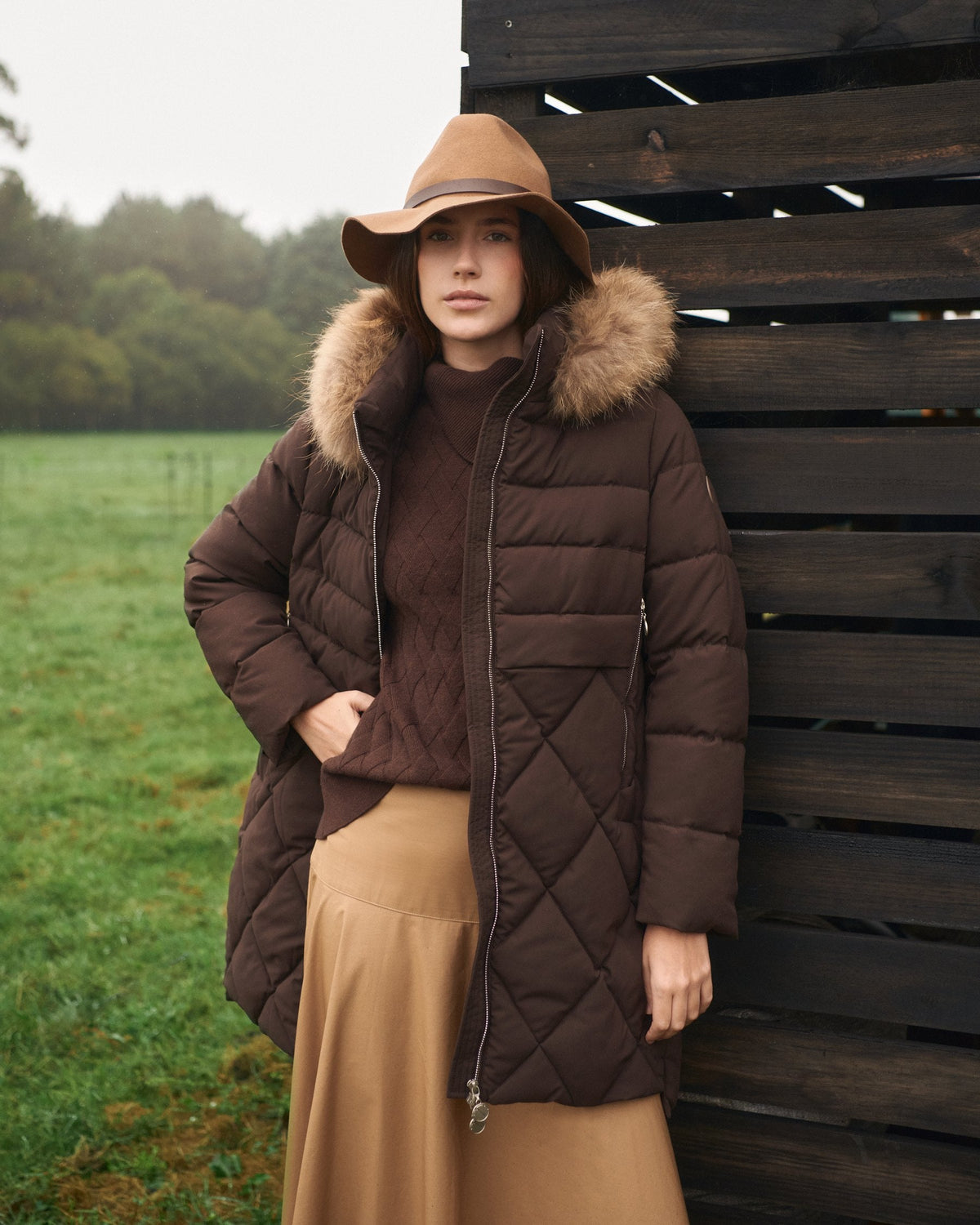 Parka CELYSE Marrón