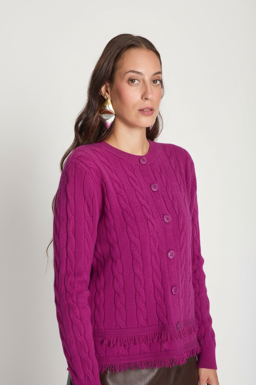 Cardigan NABLA Morado